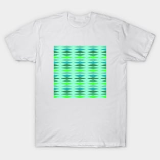 Green rhombus patterns T-Shirt